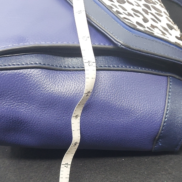 Stylish Blue and Animal Print Women's Bag - Picture 7 of 10